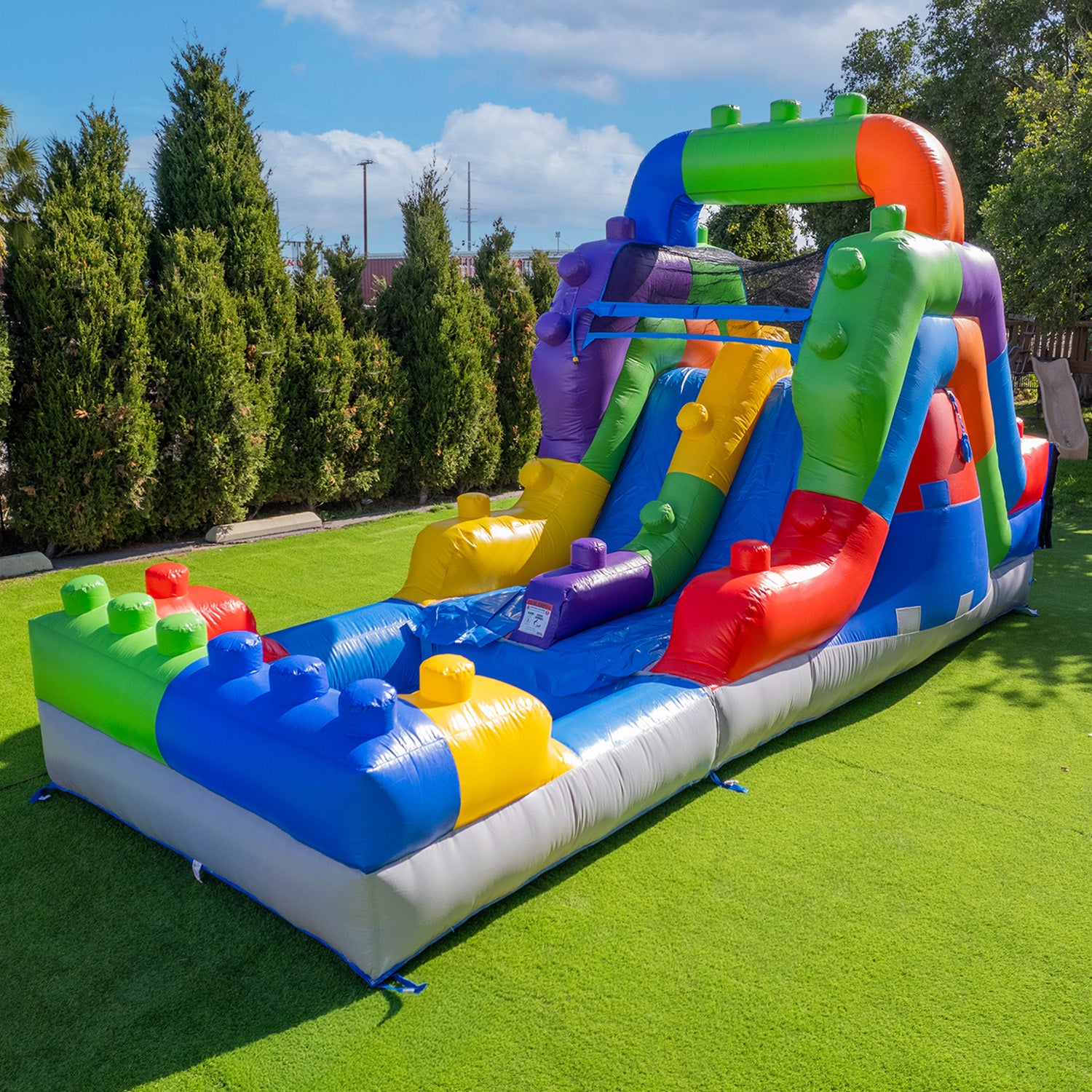 Carolina Double Drop Slide party rental set up for an event in the Swansea SC area